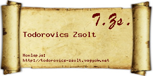 Todorovics Zsolt névjegykártya