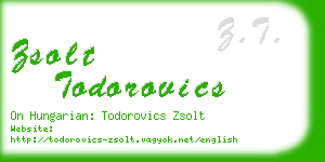zsolt todorovics business card